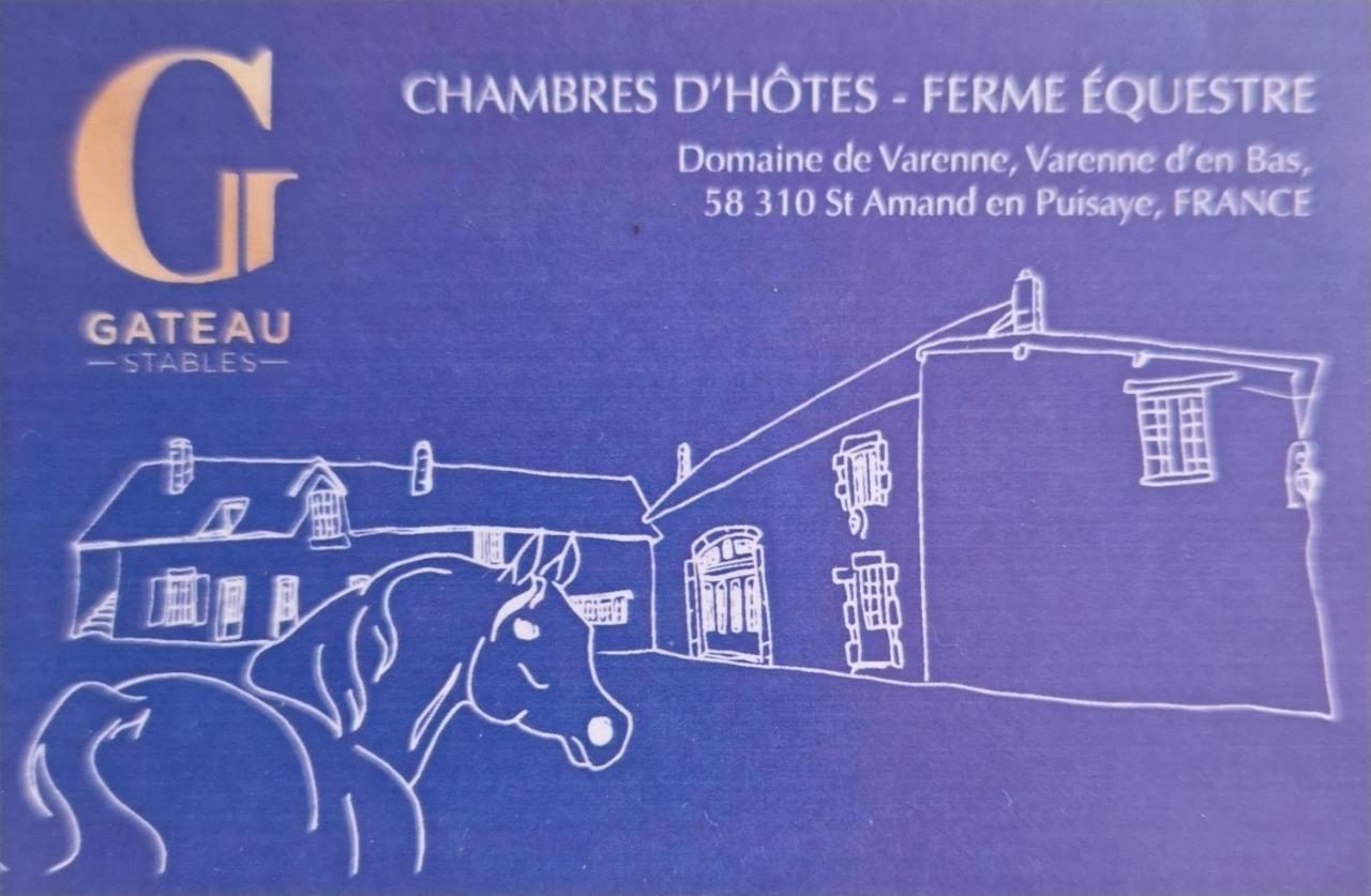 Ferme Equestre & Chambres D'Hotes Gateau Stables Proche Guedelon Saint-Amand-en-Puisaye 外观 照片